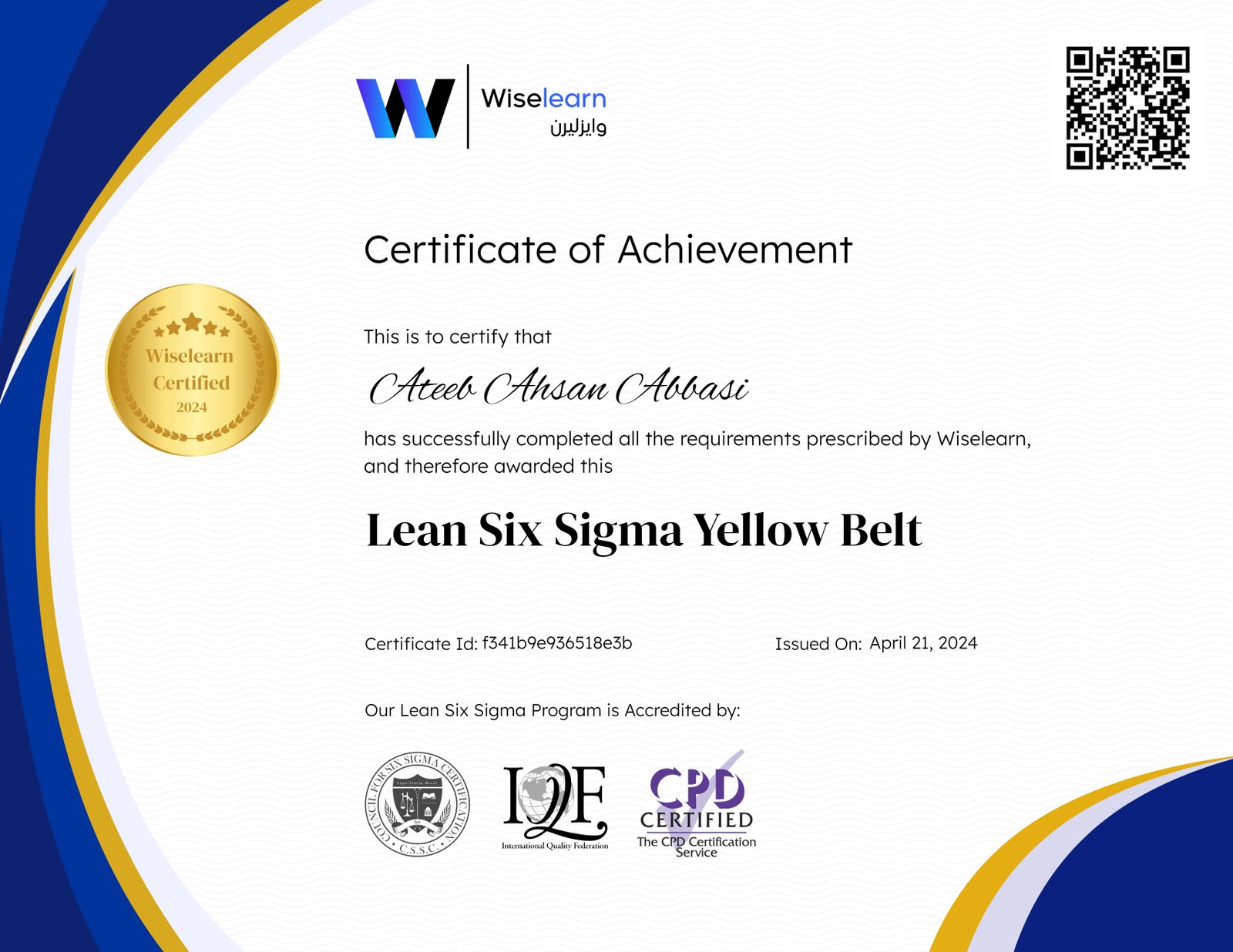 Lean Six Sigma Yellow Belt