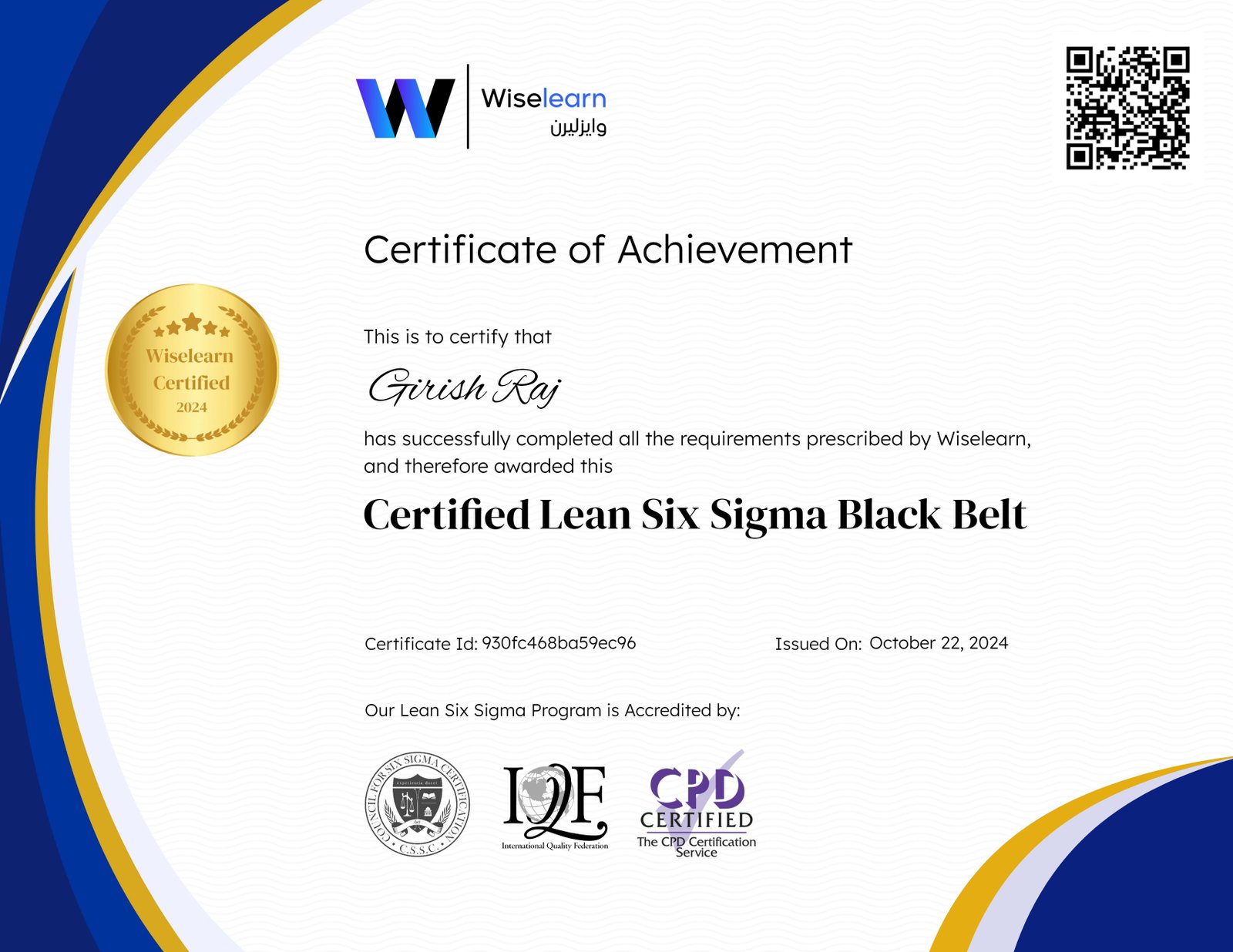 Lean Six Sigma Black Belt
